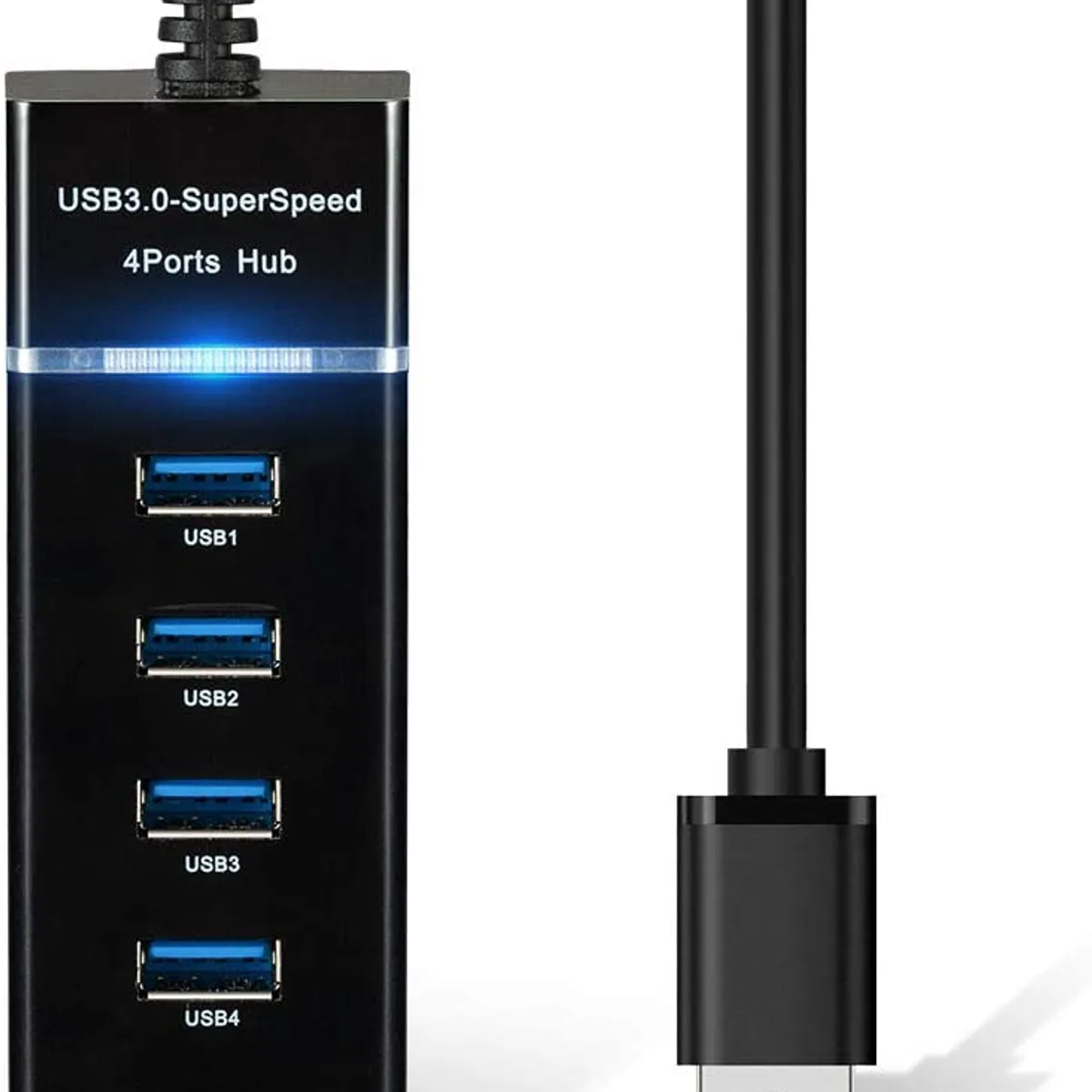GENERICO - HUB USB 3.0 de 4 Puertos USB - Alta velocidad
