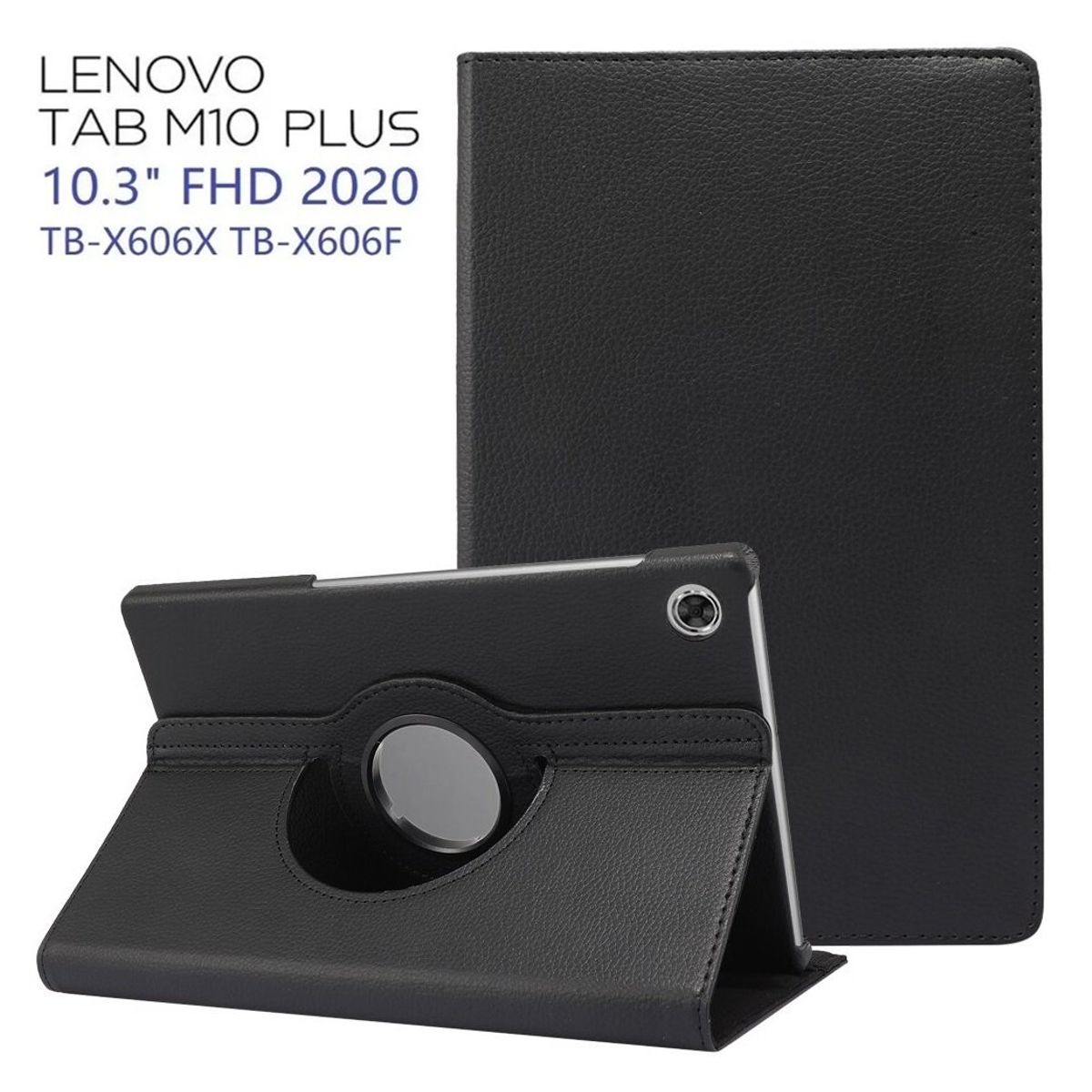 GENERICO - Funda Case Cover Giratoria para Lenovo M10 Plus 10.3 TB-X606X TB-X606F