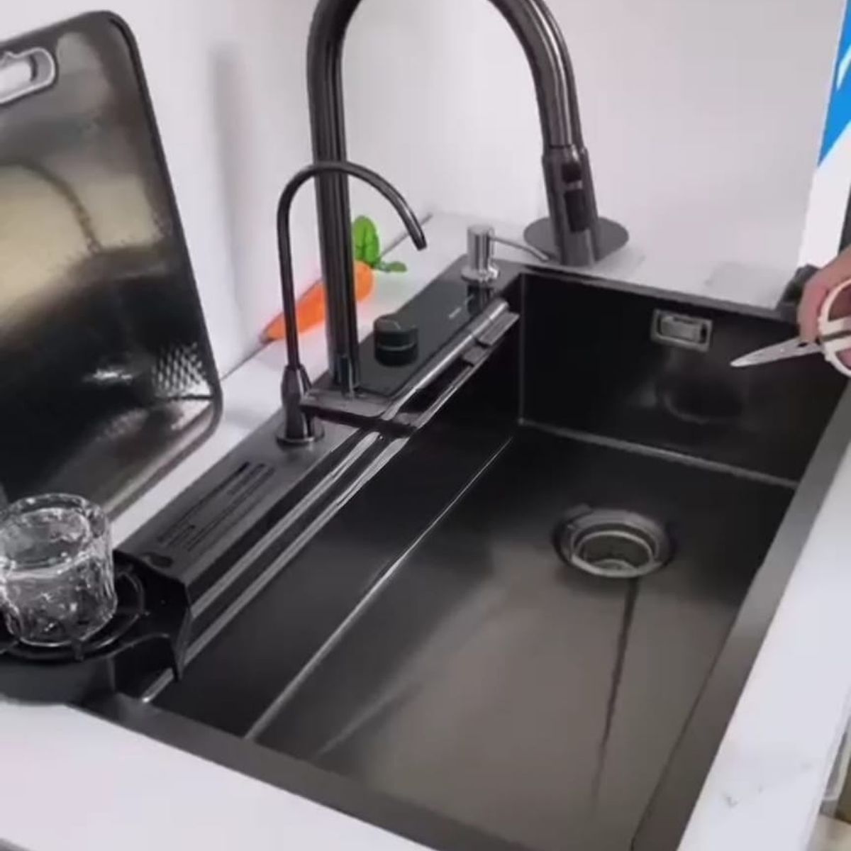 GENERICO - Lavadero Multifuncional de 2 Teclas PREMIUM , Porta Cuchillo