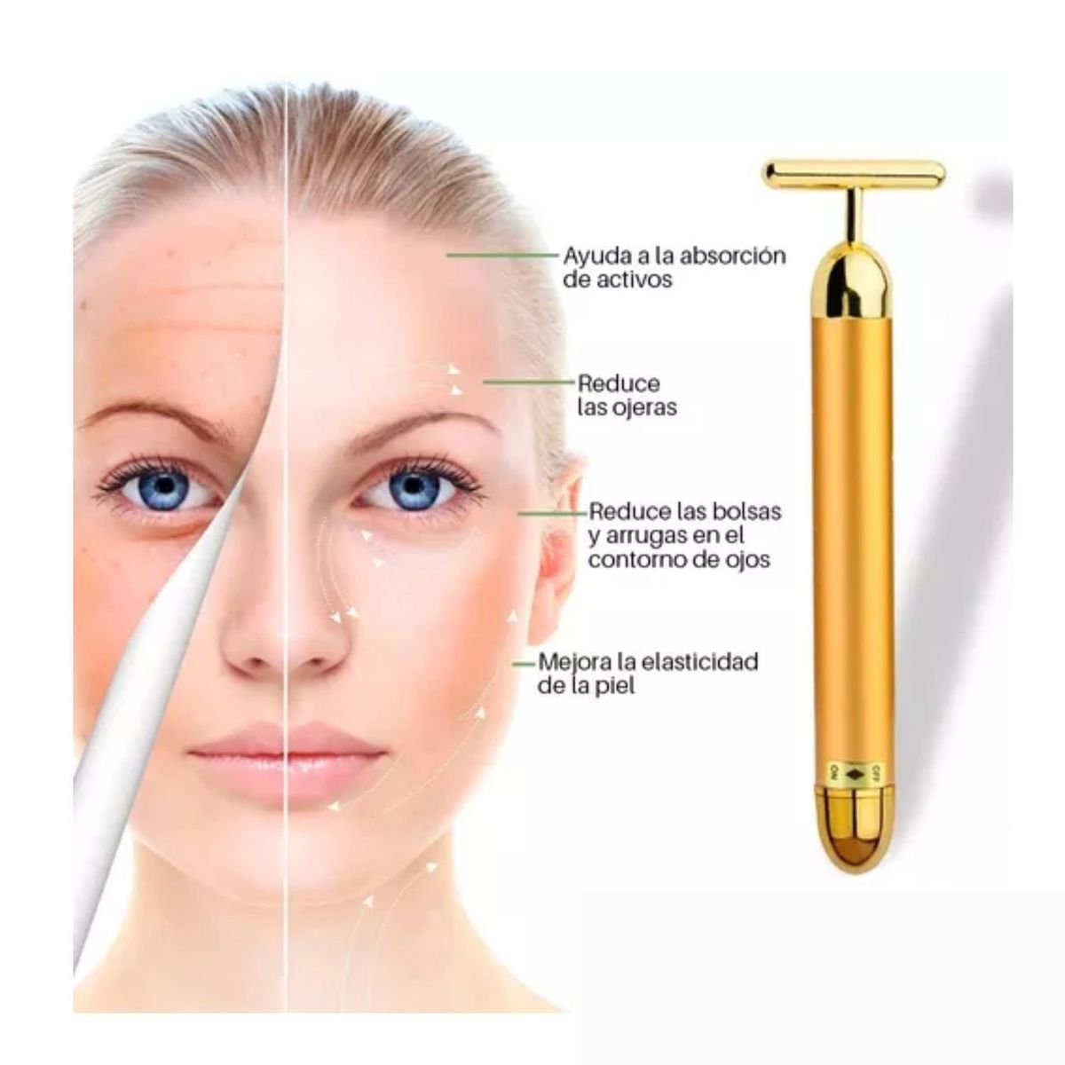 OEM - Masajeador Facial de Vibración en Forma de T