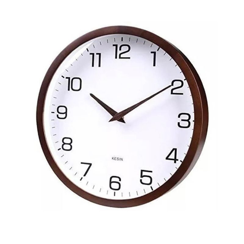 GENERICO - Reloj de Pared redondo Retro Vintage Madera