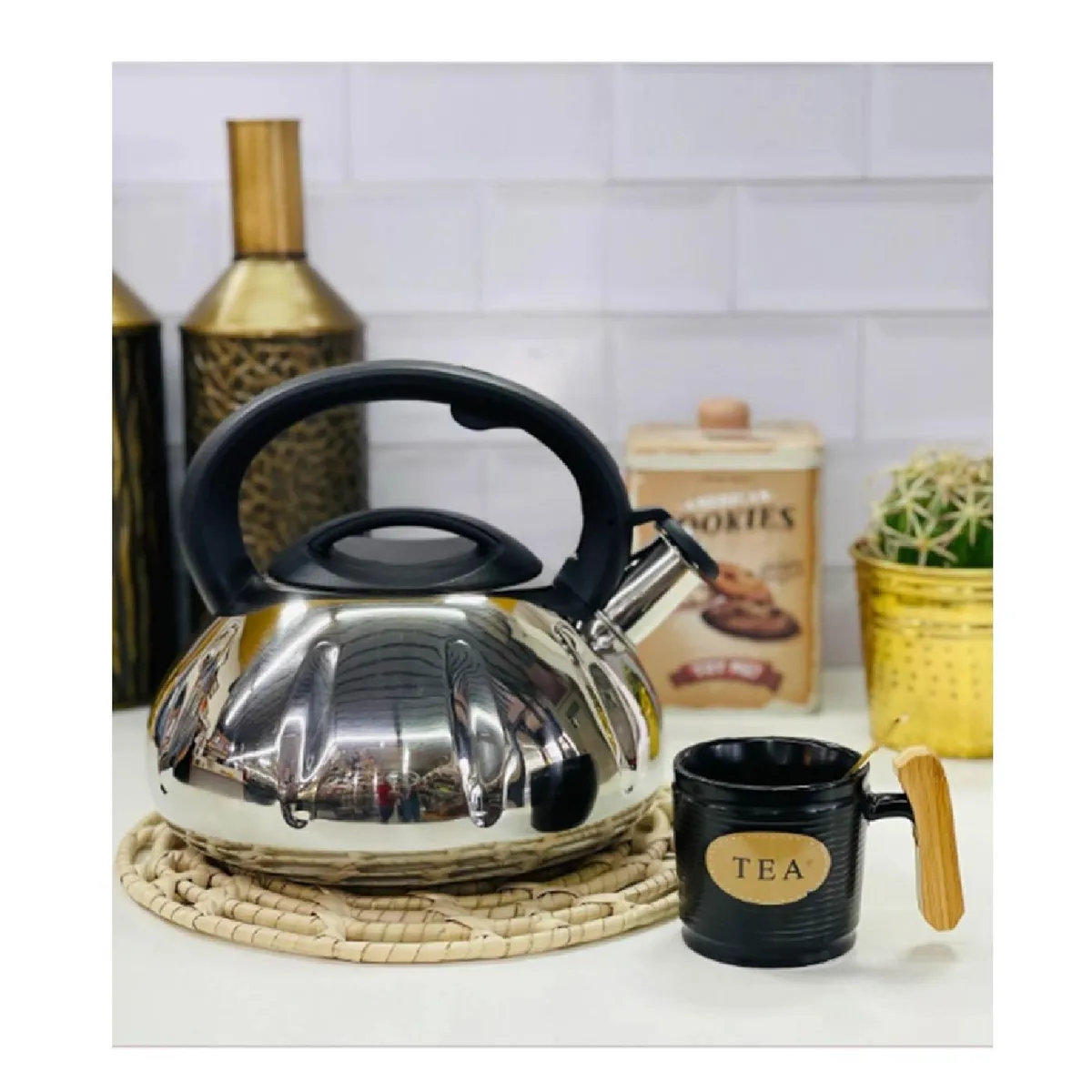 GENERICO - Tetera LIBANESA  Acero. Inox cap. 3 L.TECNOLOGIA ALEMANIA