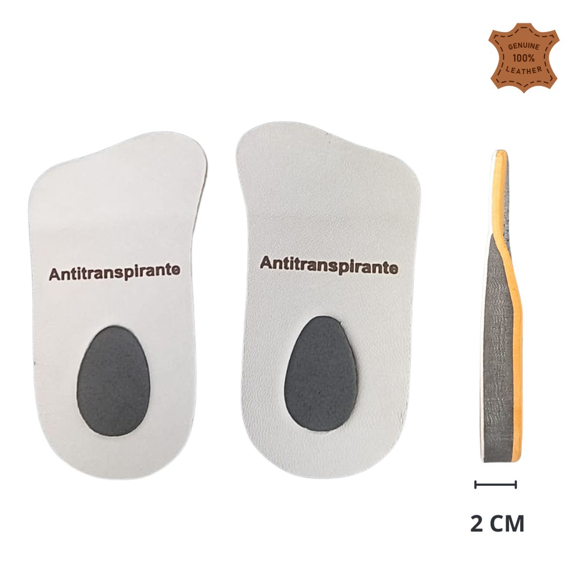 GENERICO - Plantilla de cuero espolón talonera almohadilla