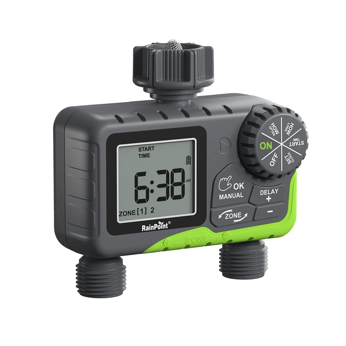 RAIN X - TEMPORIZADOR DE RIEGO AUTOMATICO PARA GRIFO, 2 ZONAS - RAIN POINT