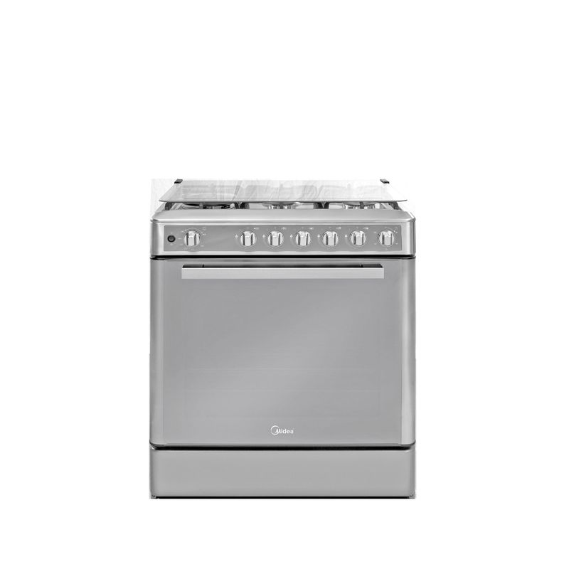 MIDEA - Cocina a gas 30" Midea 5 hornillas Venus Acero Inox MGS30F2LCCWSS-PE