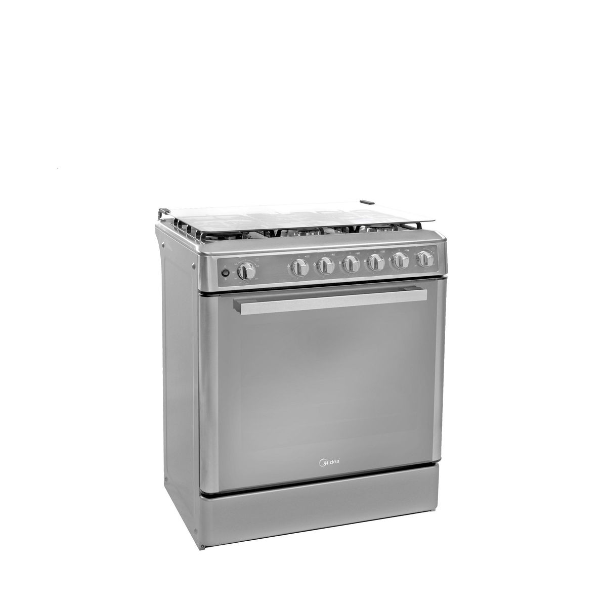 MIDEA - Cocina a gas 30" Midea 5 hornillas Venus Acero Inox MGS30F2LCCWSS-PE
