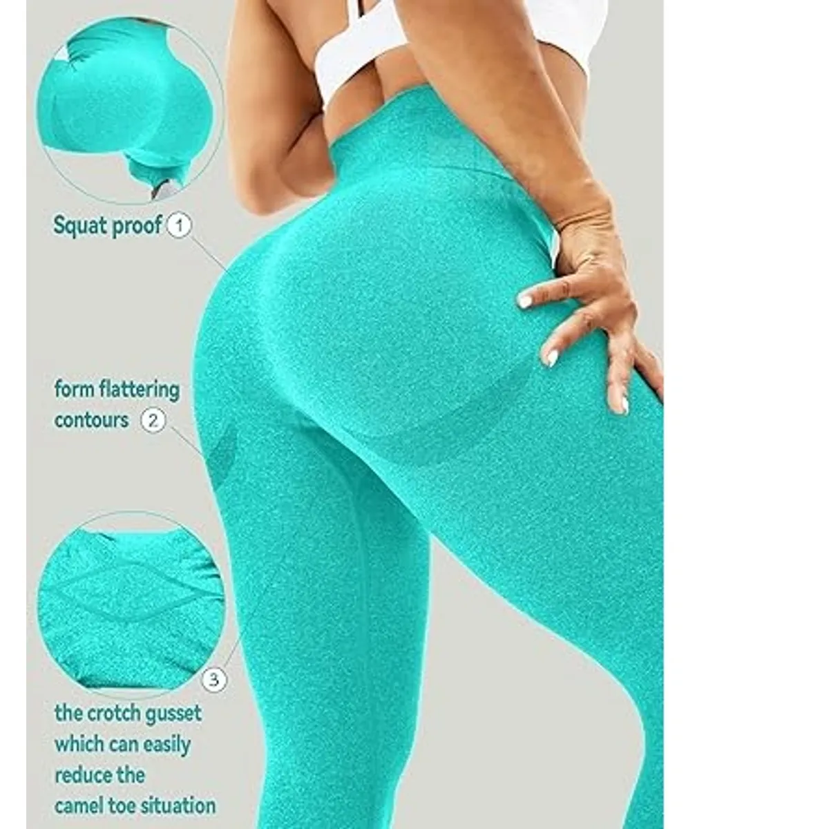 GENERICO - Leggings sin costuras para mujer