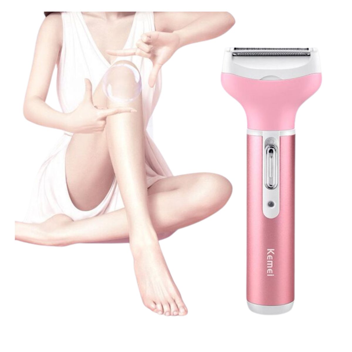 KEMEI - Depiladora Afeitadora KEMEI 4 en 1 para Dama