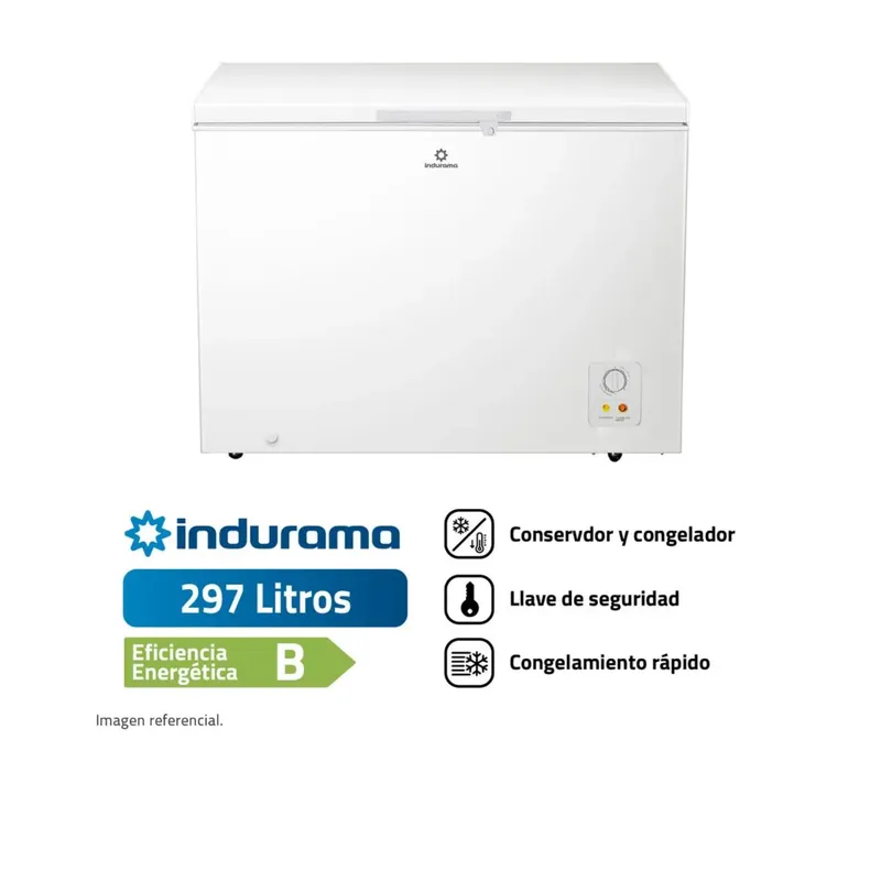 INDURAMA - CONGELADORA INDURAMA CI-320BL 297L DEFROST BLANCO