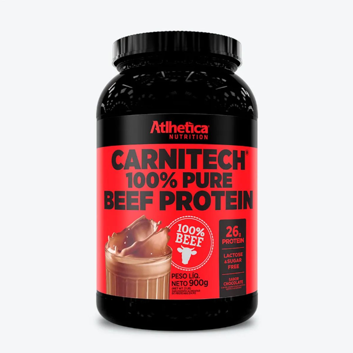 ATLHETICA NUTRITION - Carnitech 100% Beef Protein Chocolate 900gr