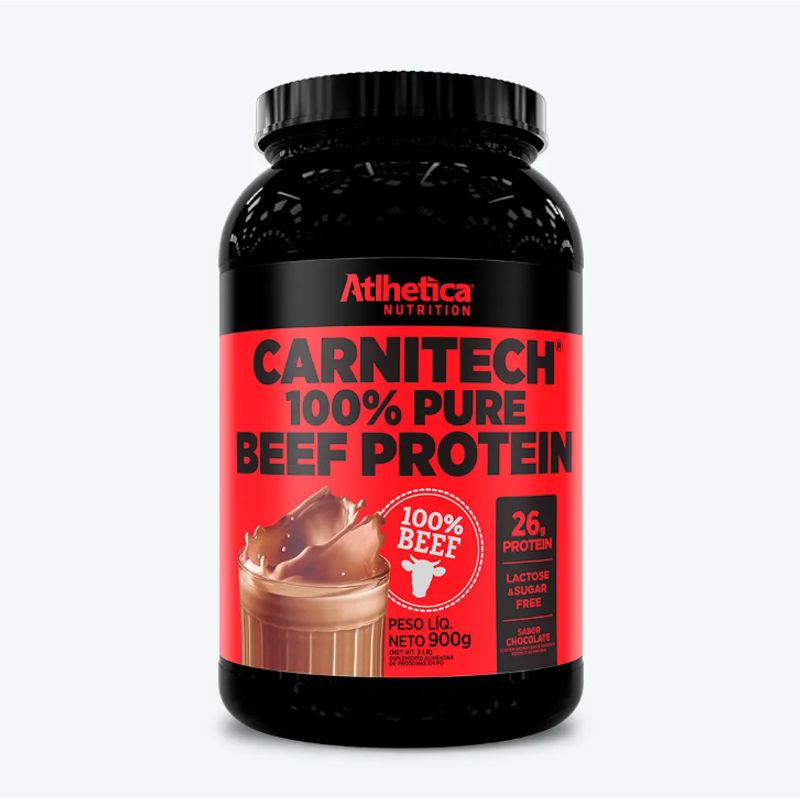 ATLHETICA NUTRITION - Carnitech 100% Beef Protein Chocolate 900gr