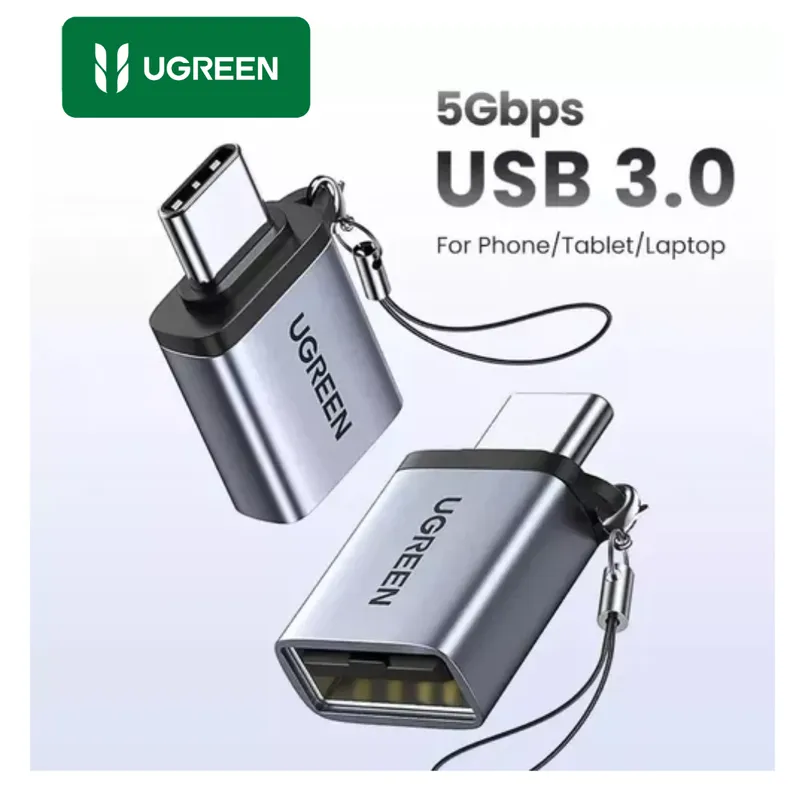 UGREEN - Adaptador OTG Tipo C a USB 3.0 UGREEN para Macbook Laptop Celulares