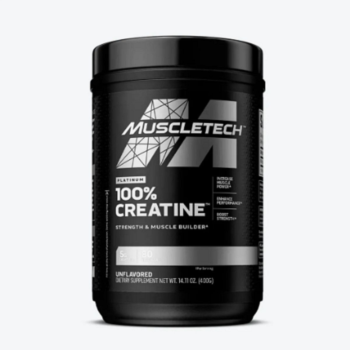 MUSCLETECH - PLATINUM 100 CREATINE UNFLAVORED 400GR