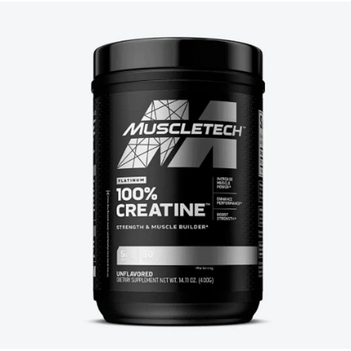 MUSCLETECH - PLATINUM 100 CREATINE UNFLAVORED 400GR