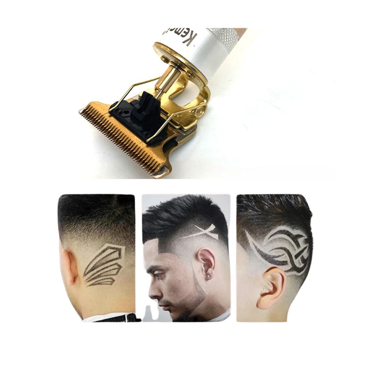 KEMEI - Máquina Cortador Trimmer KEMEI de Cabello Barba y Nariz