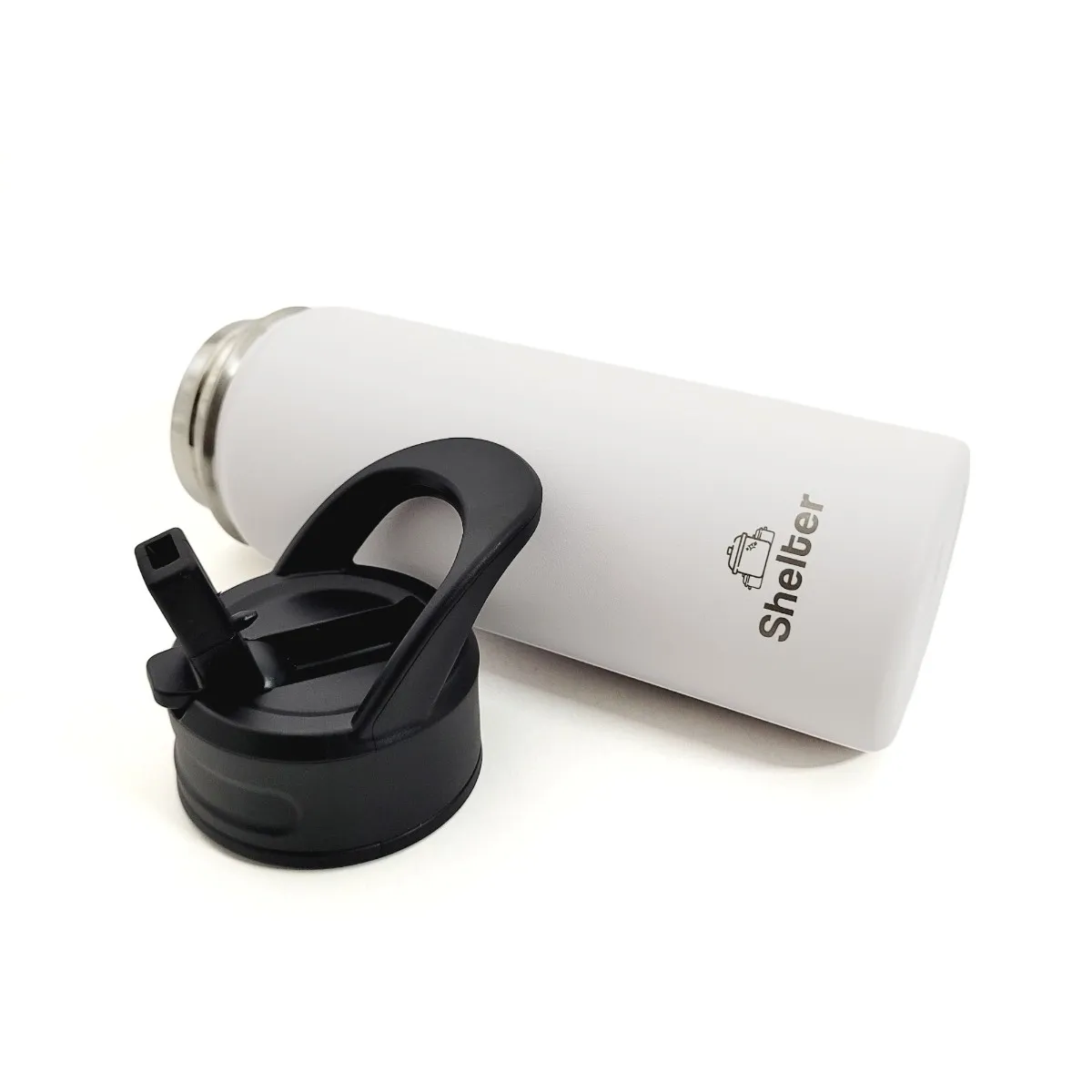 SHELTER - Shelter Sport Bottle White 532ml 18oz de Acero Inoxidable