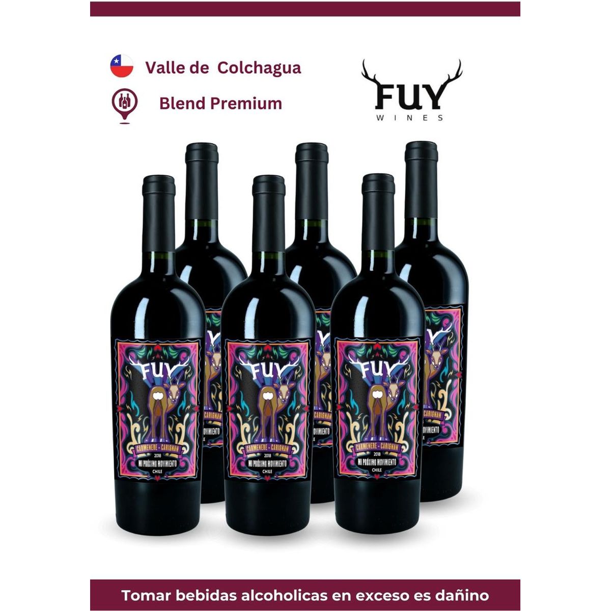 FUY - Vino FUY Mi próximo movimiento pack x 6