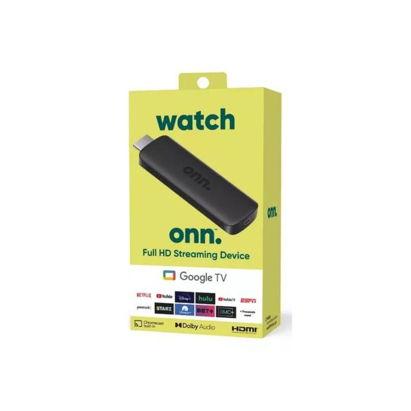 GOOGLE - Watch Onn Google Tv Full Hd Streaming 2023 8gb 1.5 Gb Ram C