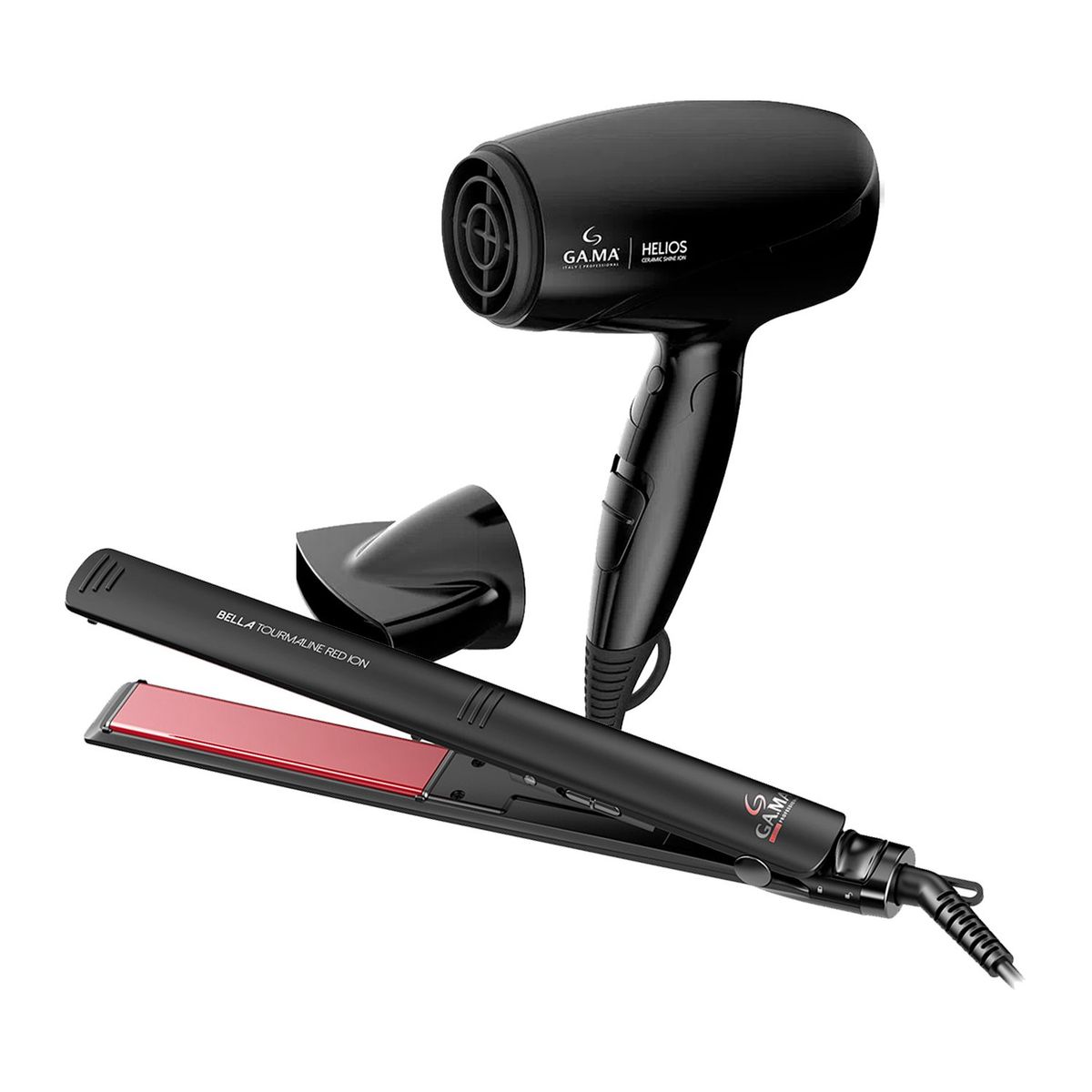 GAMA - Combo Gama Alisadora Bella Tourmaline BECHS0000002116 y Secador Helios