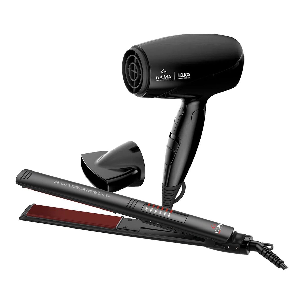 GAMA - Combo Gama Alisadora Bella Tourmaline BECHS0000002120 y Secador Helios