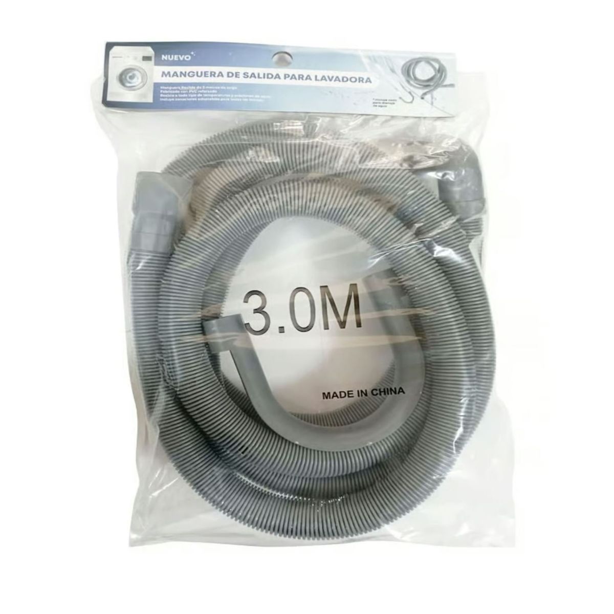 GENERICO - Manguera de Desagüe Para Lavadora 3 Metros