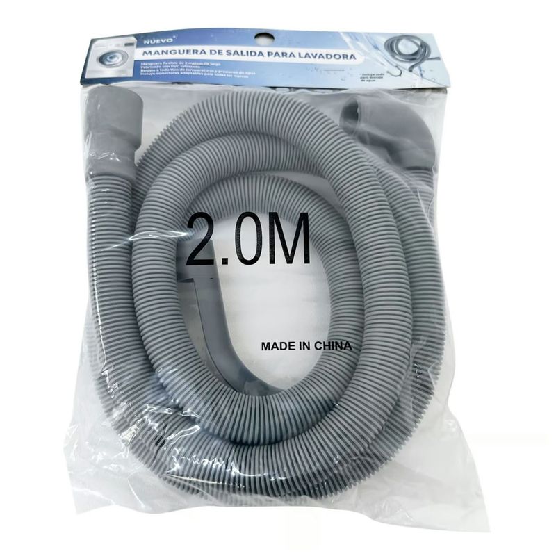 GENERICO - Manguera de Desagüe para Lavadora 2 Metros