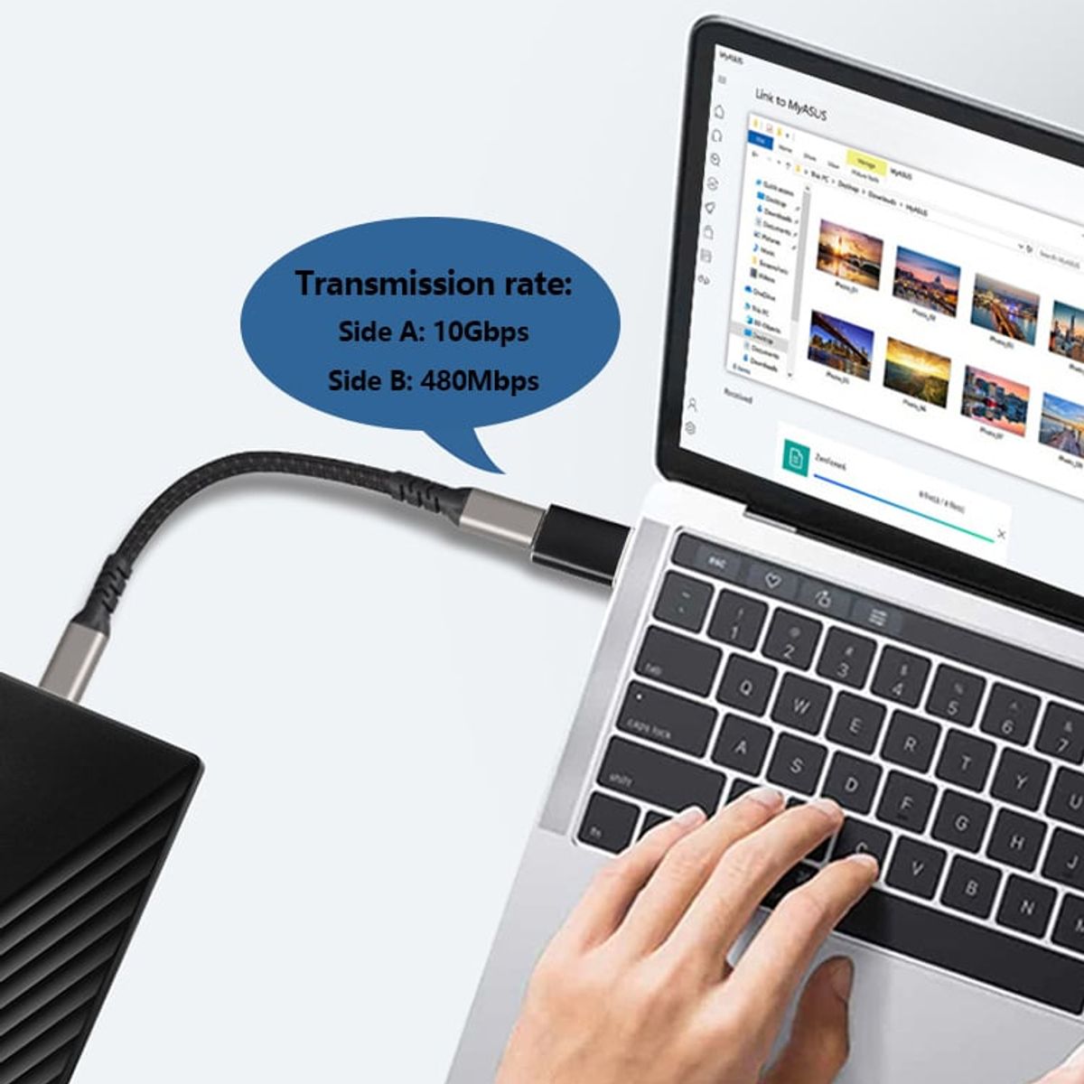 GENERICO - Mini Adaptador Tipo C a USB 3.0 Compatible con el iPhone 15