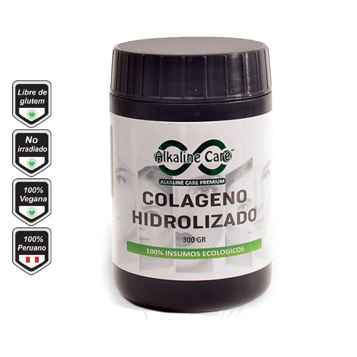 ALKALINE CARE - Colágeno Hidrolizado 300gr + Aguaje Premium 100 Cápsulas