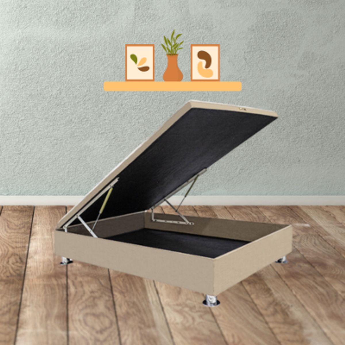 PEREZOSO - Box Espacio Beige 1.5 Plz..