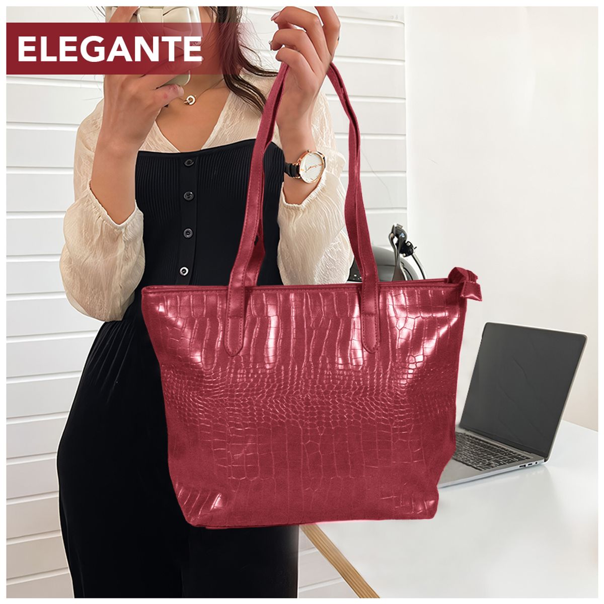 KELLER - Juego de Carteras Bolsos 3 Piezas B16 Rojo