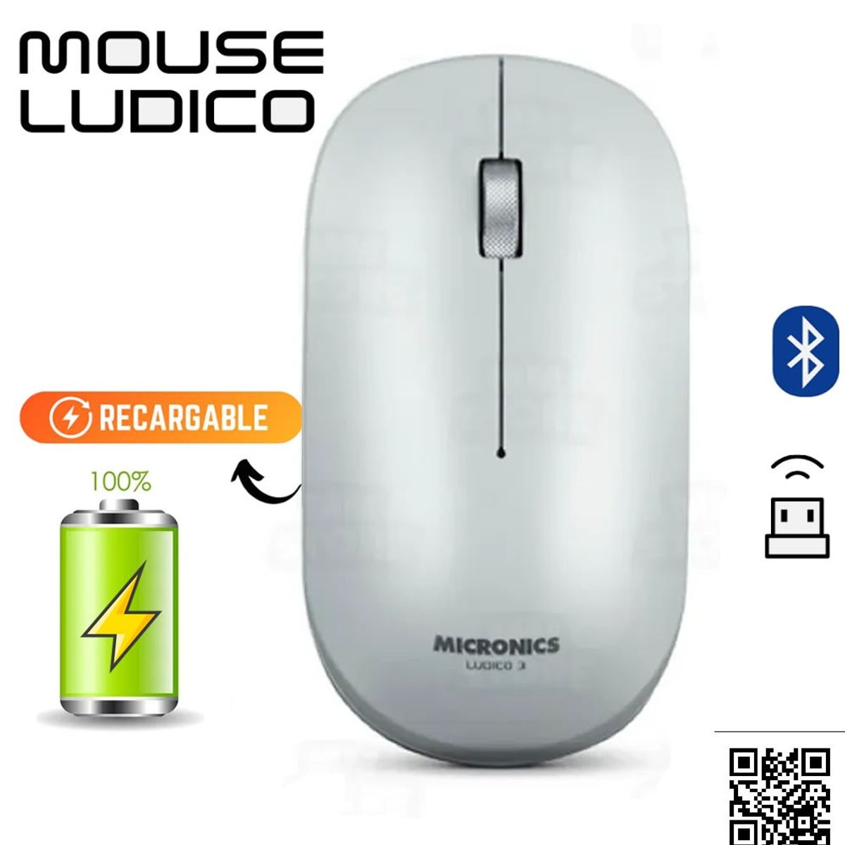 MICRONICS - MOUSE INALAMBRICO LUDICO 3 - MIC M722W-3M