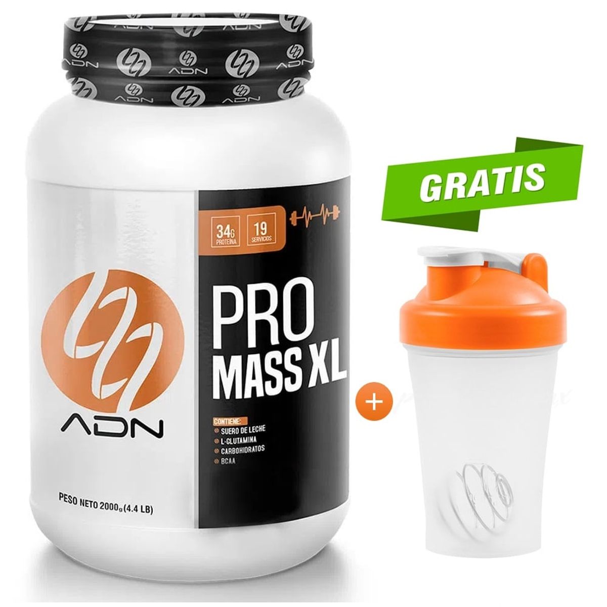 ADN - Proteína ADN Nutrition Pro Mass XL 2Kg Vainilla