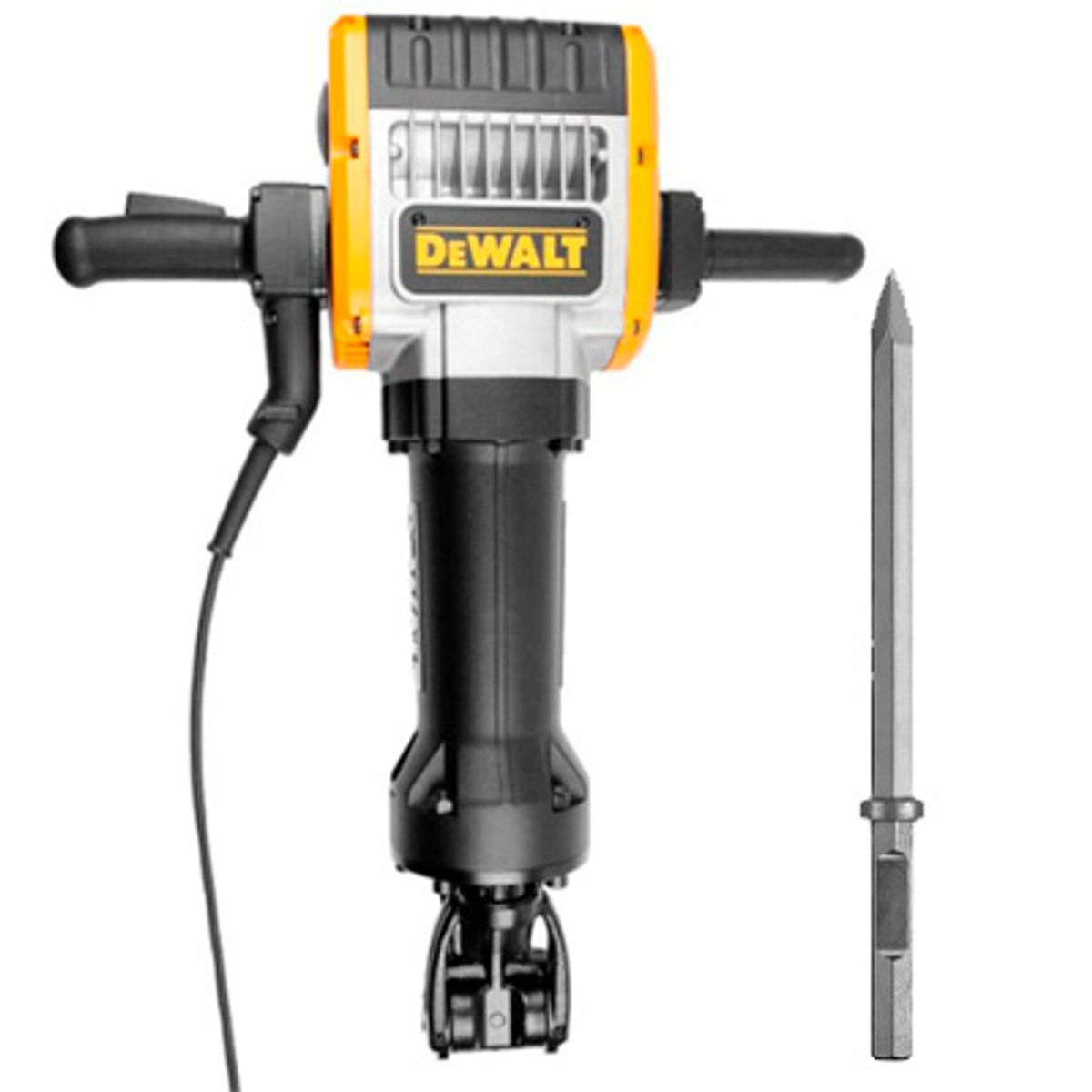 DEWALT - MARTILLO DEMOLEDOR ROMPEPAVIMENTO POT: 2100W  de 30 Kilos + 1 CINCEL