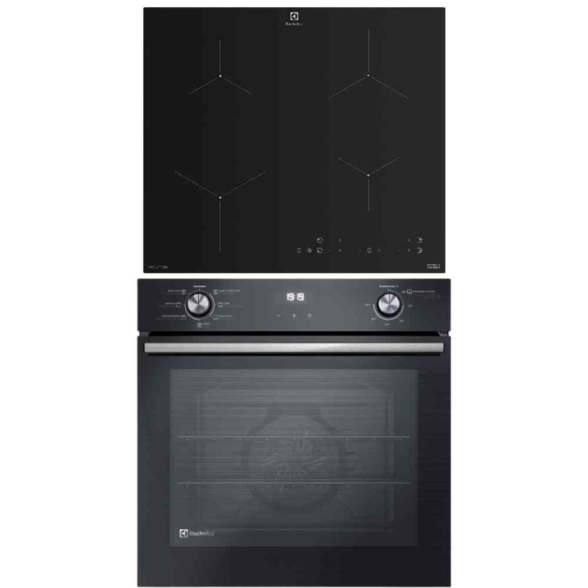 ELECTROLUX - Combo: Horno Empotrable 80L OE8EH + Cocina Empotrable 4 Zonas ETII60F7EOB Electrolux