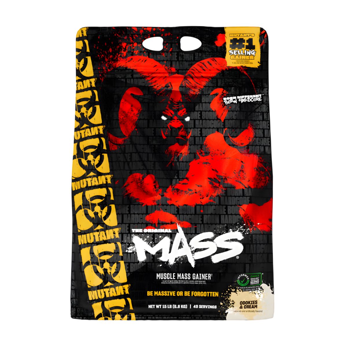 MUTANT - Mutant Mass 15 LB Mass Gainer Mutant - Cookie And Cream