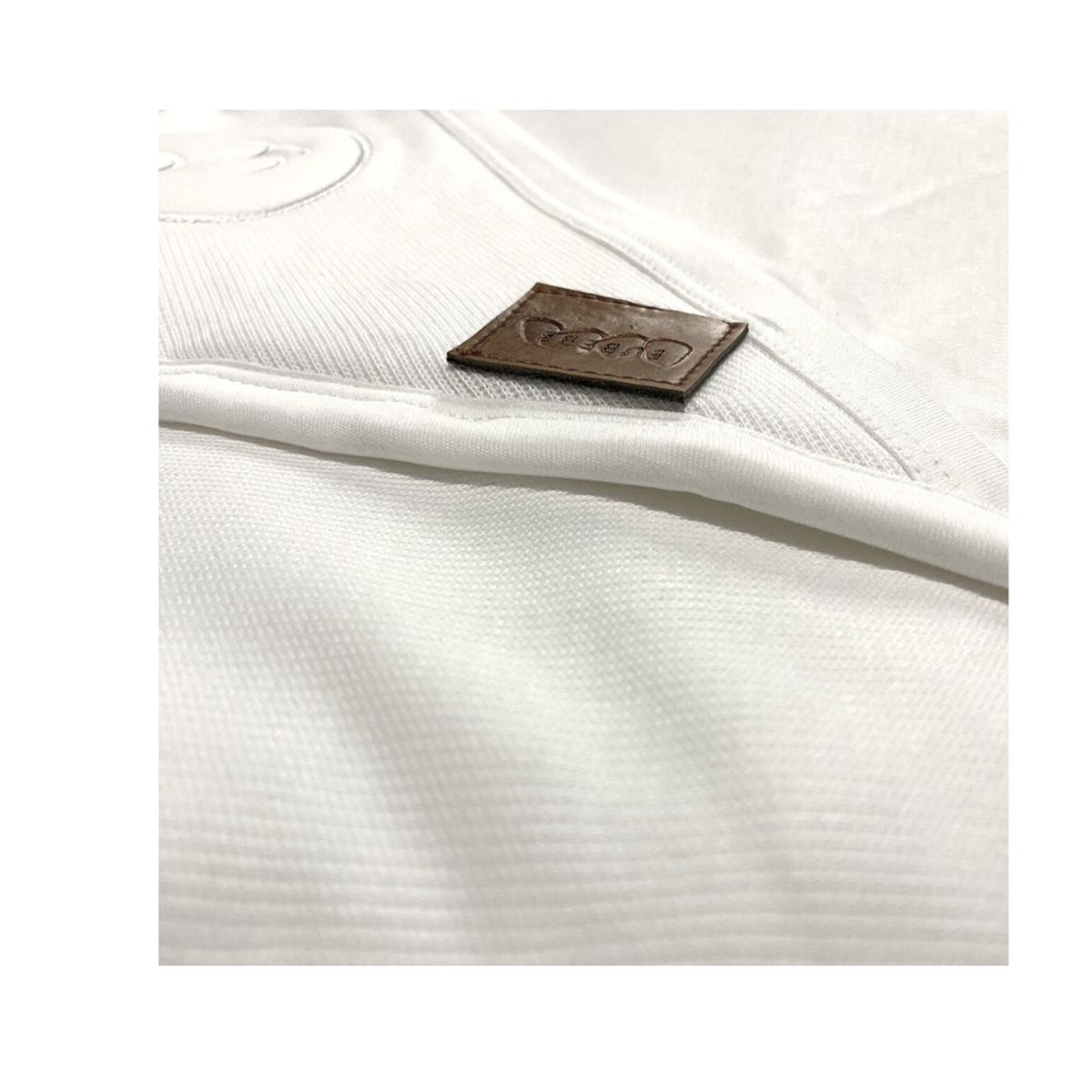 EUBEBE - Colcha para Bebé Blanca Conejo con Capucha