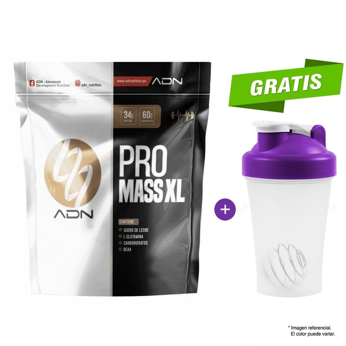 ADN - Proteína ADN Nutrition Pro Mass XL 3Kg Vainilla