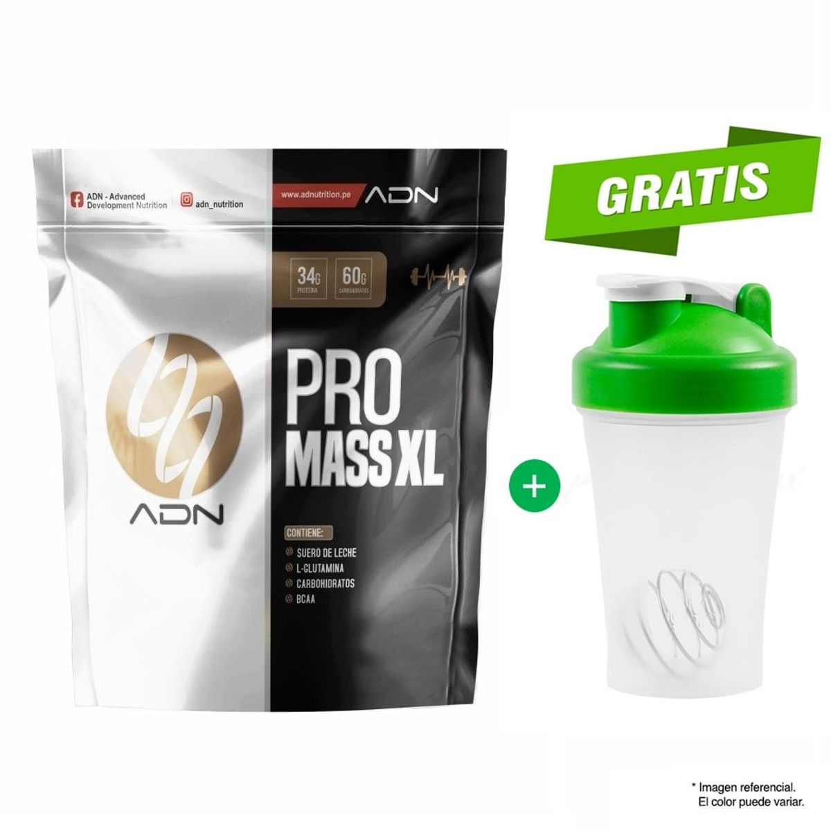 ADN - Proteína Pro Mass XL 3KG ADN - Vainilla