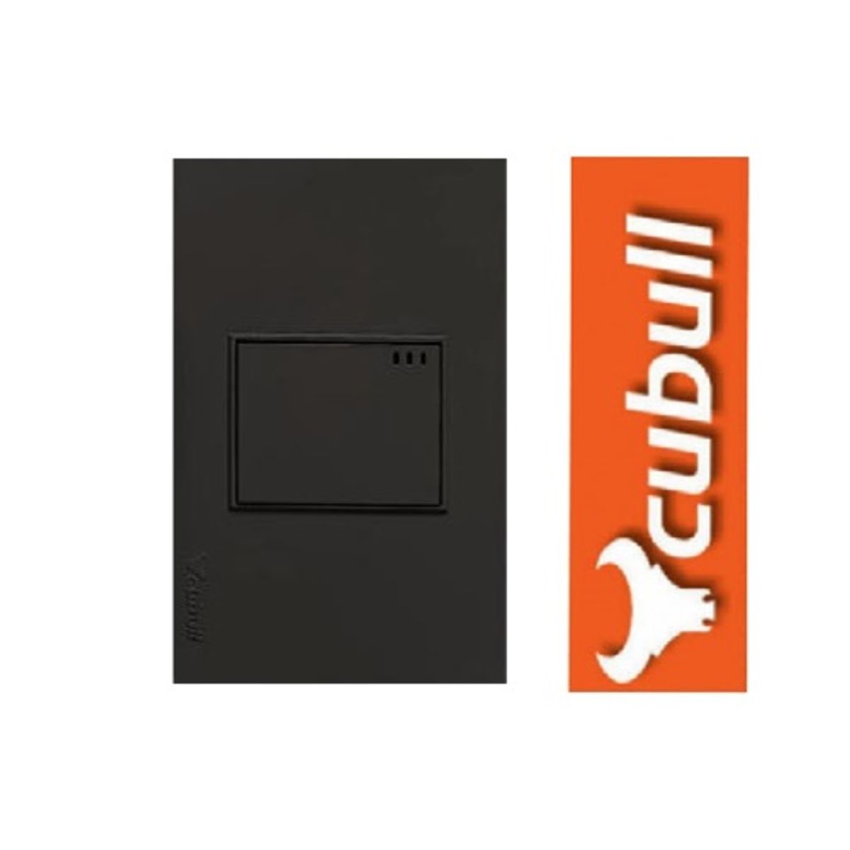CUBULL - PACK X 5 UND:INTERRUPTOR SIMPLE COLOR NEGRO MARCA CUBULL MODELO L2-005