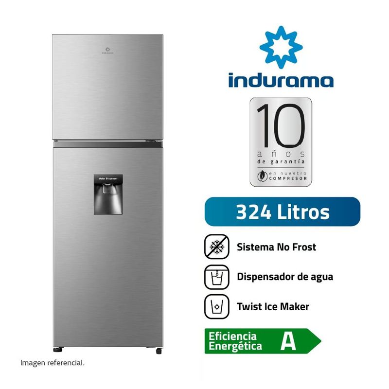 INDURAMA - Refrigerador Indurama RI-439D No Frost 325 litros - Silver