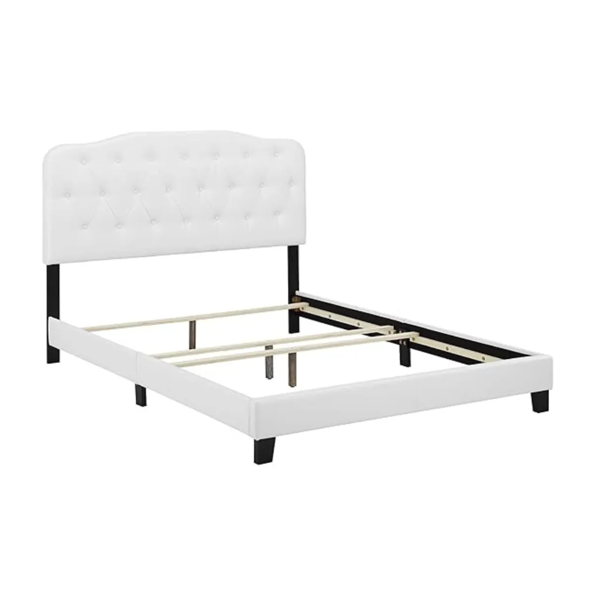 GENERICO - Estructura de cama con cabecera Queen en blanco