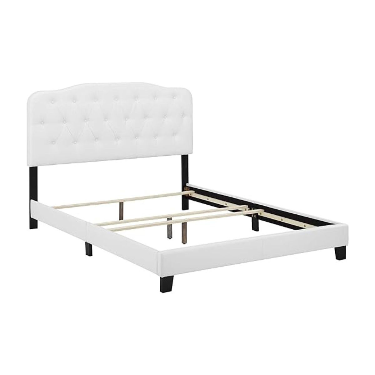 GENERICO - Estructura de cama con cabecera Queen en blanco