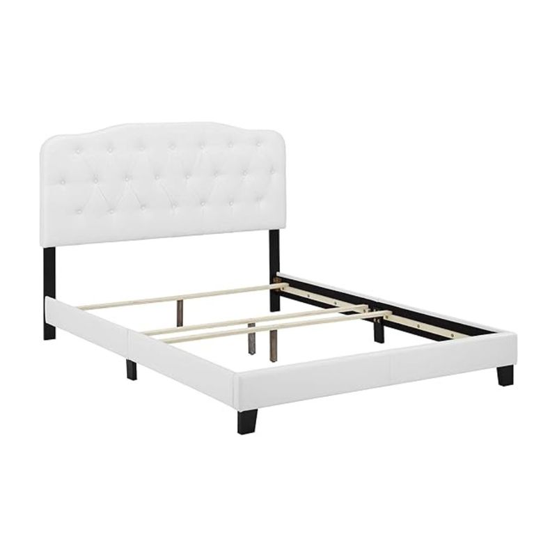 GENERICO - Estructura de cama con cabecera Queen en blanco