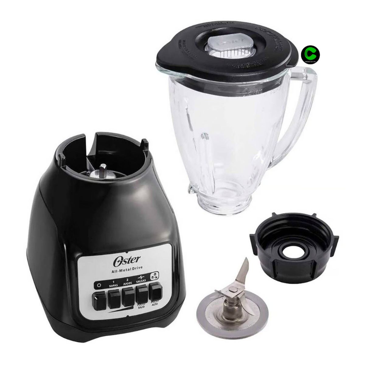 OSTER - Licuadora Oster BLSTKAGBPB - 2 Velocidades - Negro -OFERTA