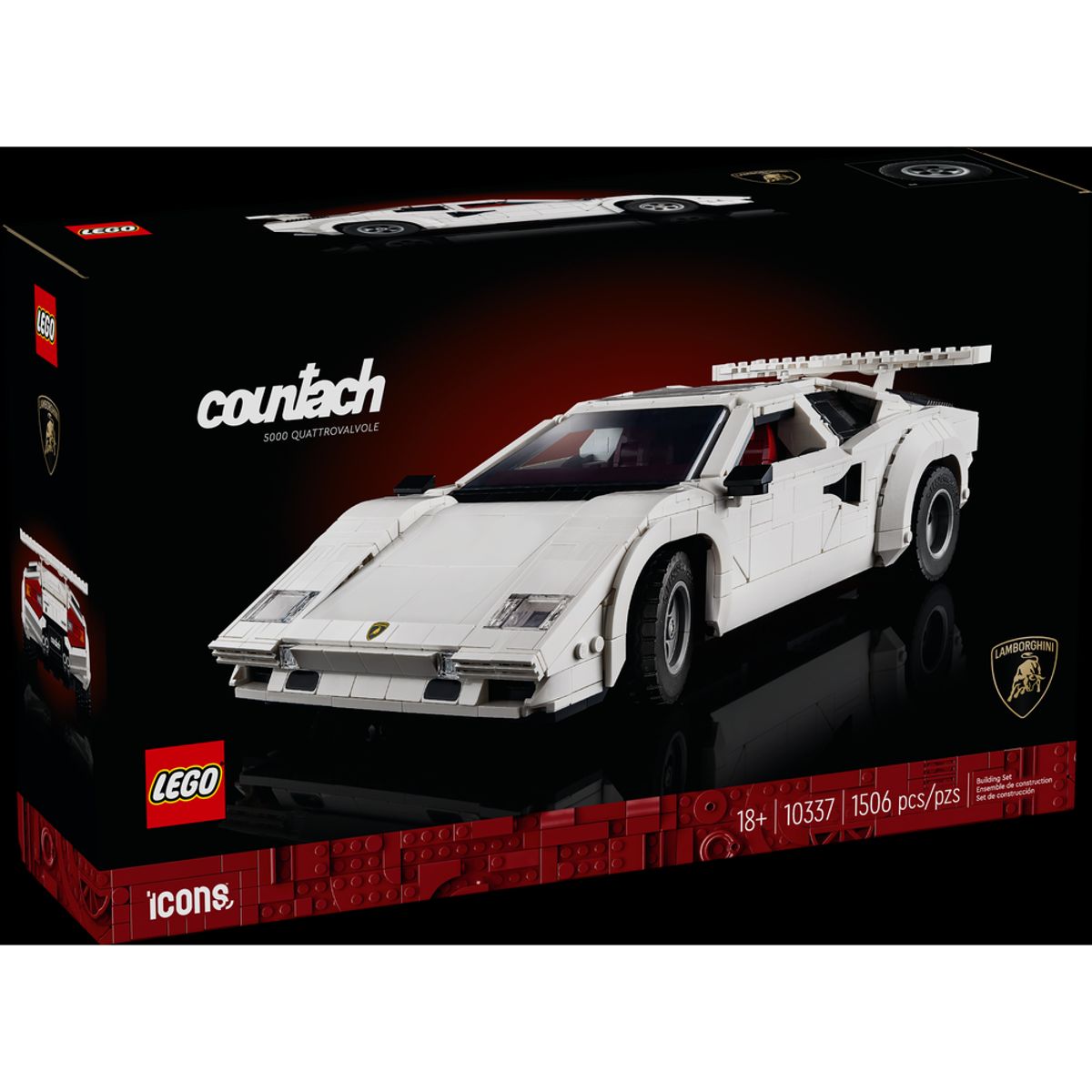 LEGO - Carro LEGO 10337 Lamborghini Countach 5000 Quattrovalvole