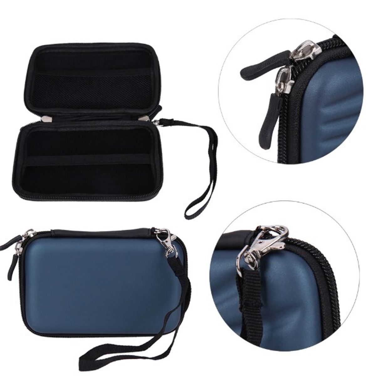 GENERICO - ESTUCHE TAPA DURA CON CIERRE ANTI GOLPES PARA DISCO DURO EXTERNO 2.5