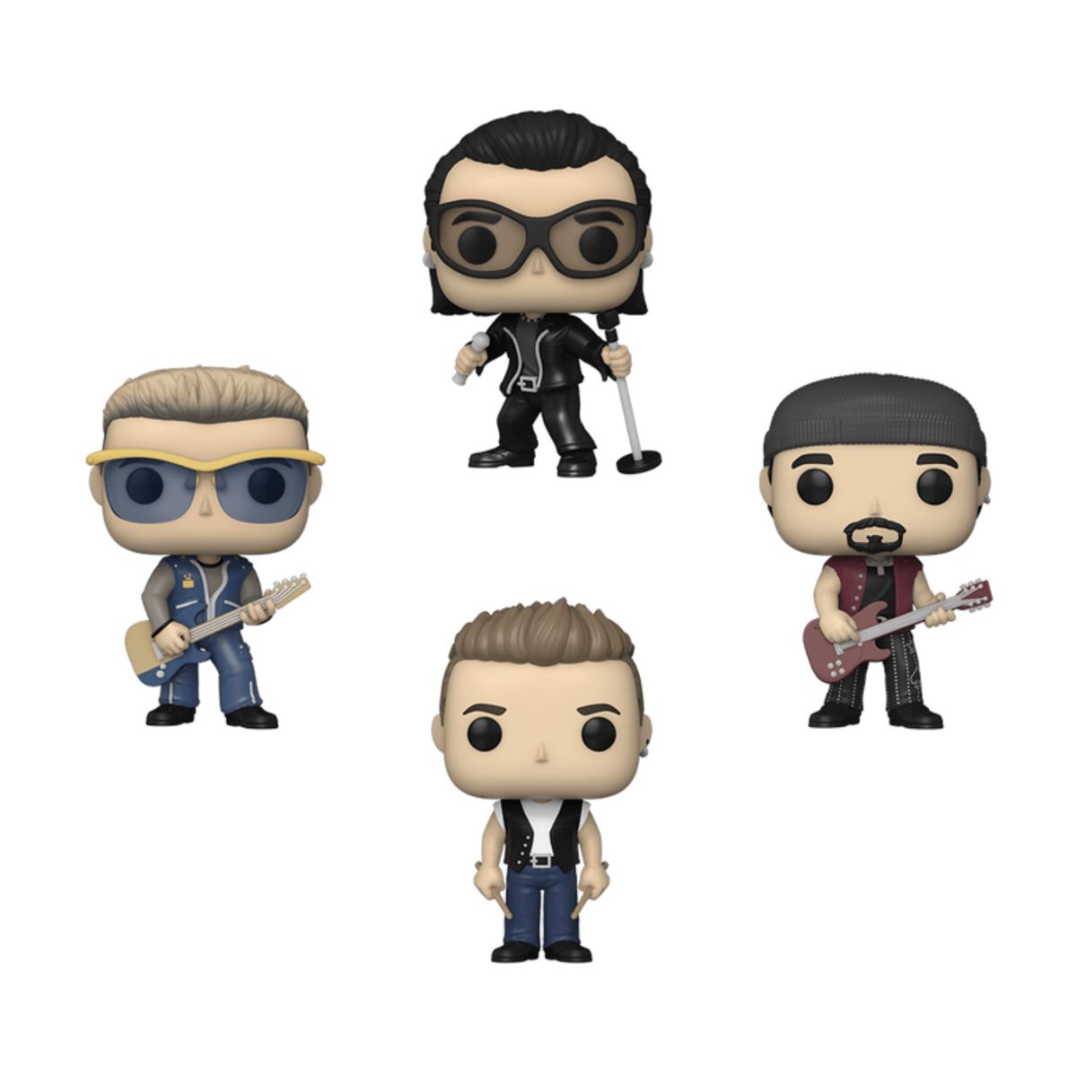 FUNKO - U2 Funko Pop 4pack Exclusivo B o n o Adam The Edge Larry