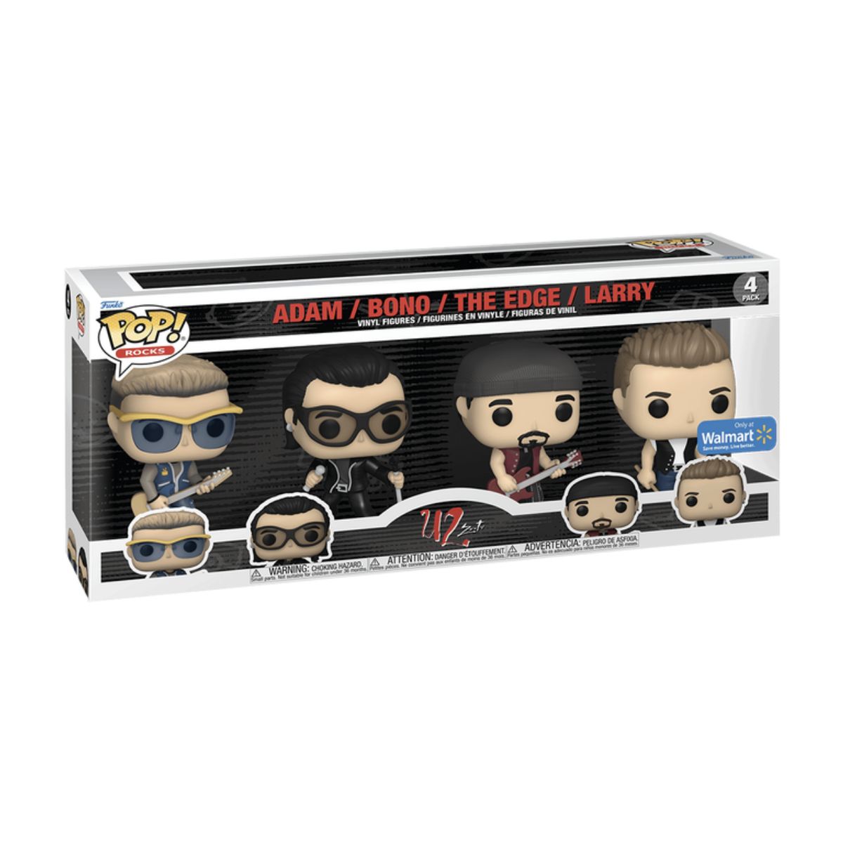 FUNKO - U2 Funko Pop 4pack Exclusivo B o n o Adam The Edge Larry