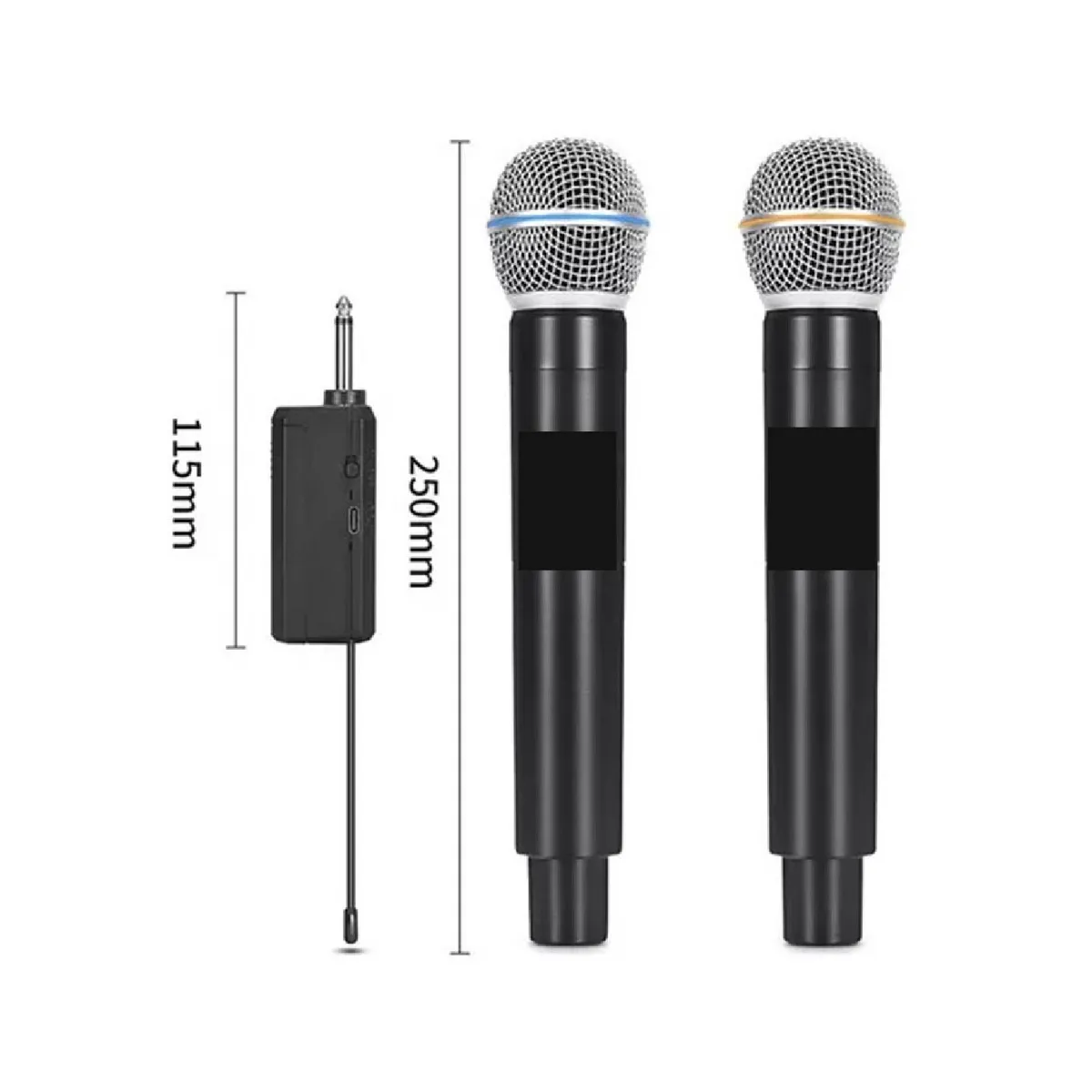 GENERICO - Microfono Inalambrico Doble Profesional Universal