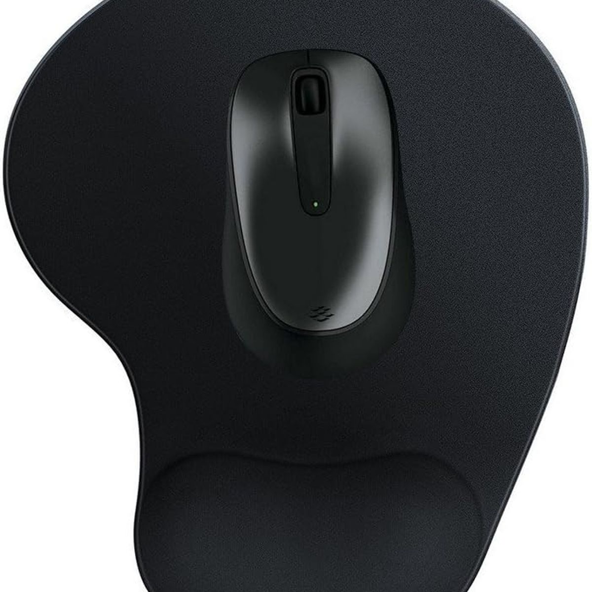 GENERICO - Pad Mouse Ergonomico con descansador gel NEGRO